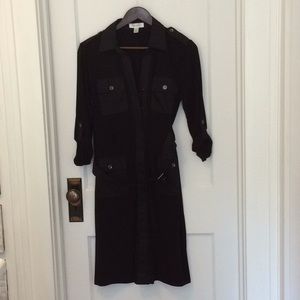 Comfy black army style dress